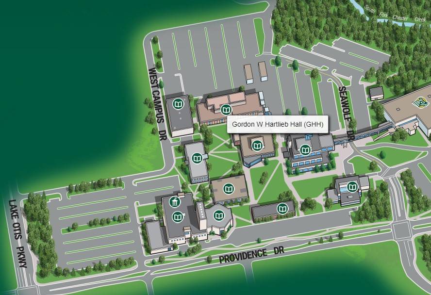 UAA West Campus Map